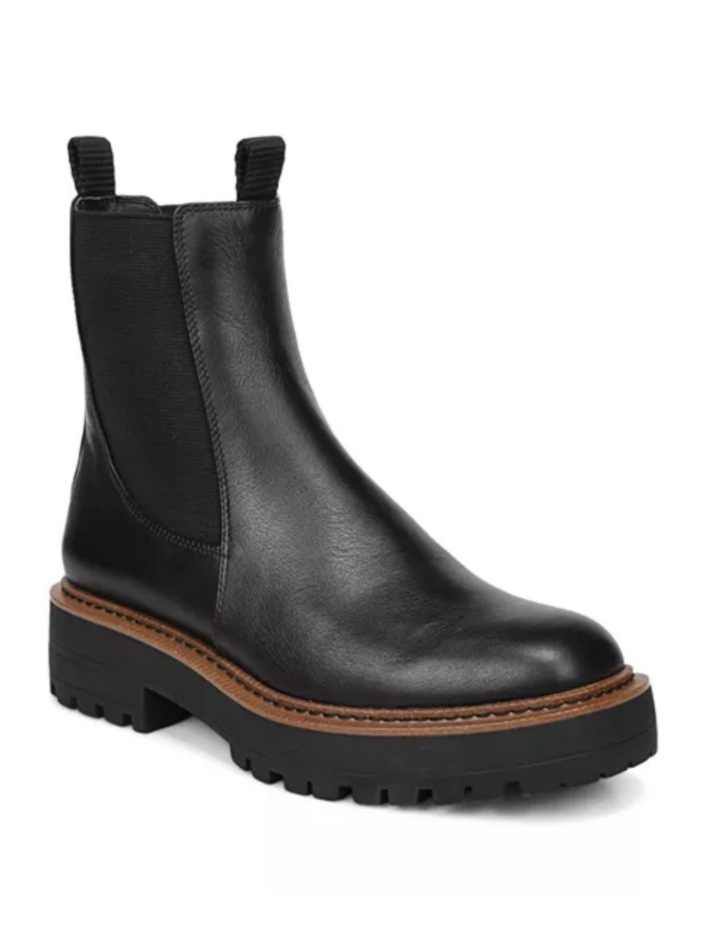 Sam Edelman Black Leather Laguna Waterproof Pull On Booties Size 7.5 US $170